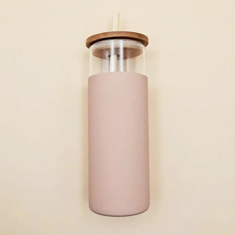 Drinking straw glass cup - Bellarte Enchanté Drinking straw glass cup